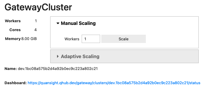 Creating a Gateway Cluster UI 